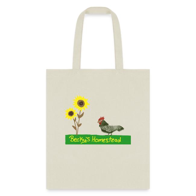Chicken and Sunflowers