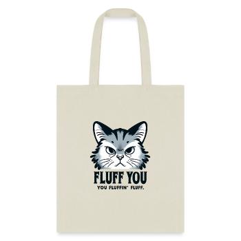 Cute cat design on a comfy tee Funny cat t-shirt - Tote Bag - natural - Front