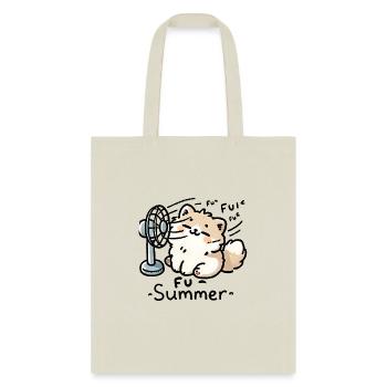 Cute cat design on a comfy tee Funny cat t-shirt - Tote Bag - natural - Front