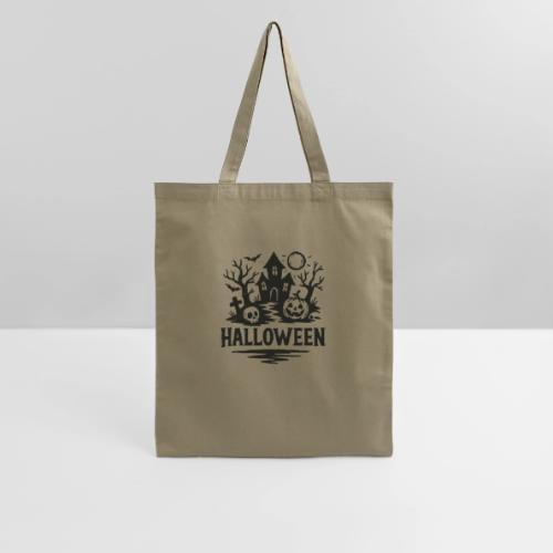 Haunted House Halloween Night Design - Tote Bag