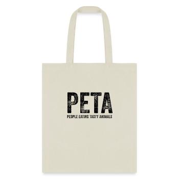 Peta People Eating Tasty Animals - Tote Bag - natural - Front