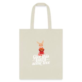 Bunny baking cake kitchen tasty - Tote Bag - natural - Front