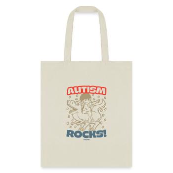 Autism rocks - Tote Bag - natural - Front