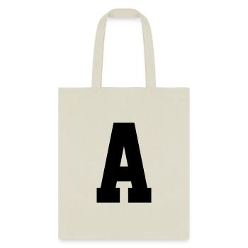 Monogram Superstar Initial letter A - Tote Bag - natural - Front