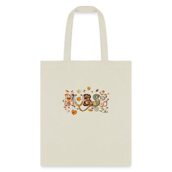 Nursing Thanksgiving Day Stethoscope Fall Nurse - Tote Bag - natural - Front