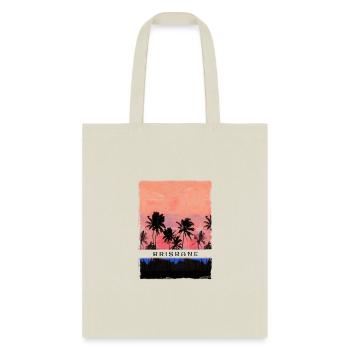 Brisbane Australia Vacation Souvenir Beach Palm - Tote Bag - natural - Front