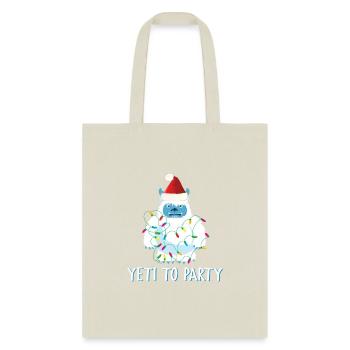 Christmas Yeti To Party Cute Yeti for Christmas - Tote Bag - natural - Front