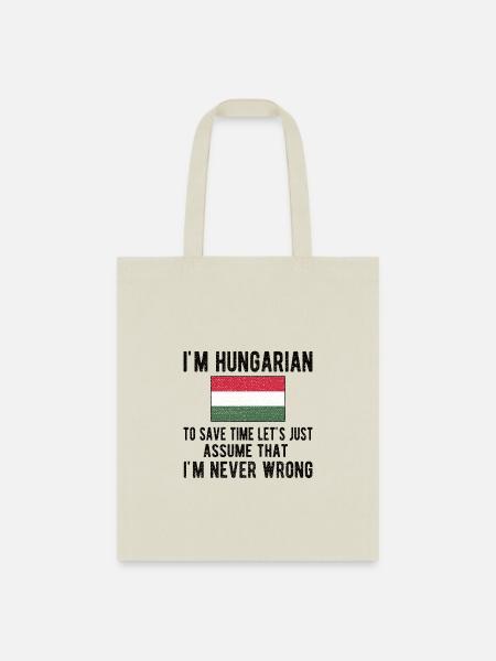 Hungarian Heritage Hungary Roots Hungarian Flag - Tote Bag - natural