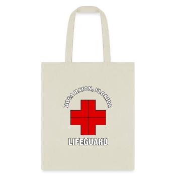 Lifeguard boca raton - Tote Bag - natural - Front