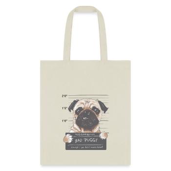 Bad Puggy - Tote Bag - natural - Front
