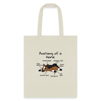 Anatomy Of A Horse - Tote Bag - natural - Front