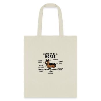 Anatomy Of A Horse - Tote Bag - natural - Front