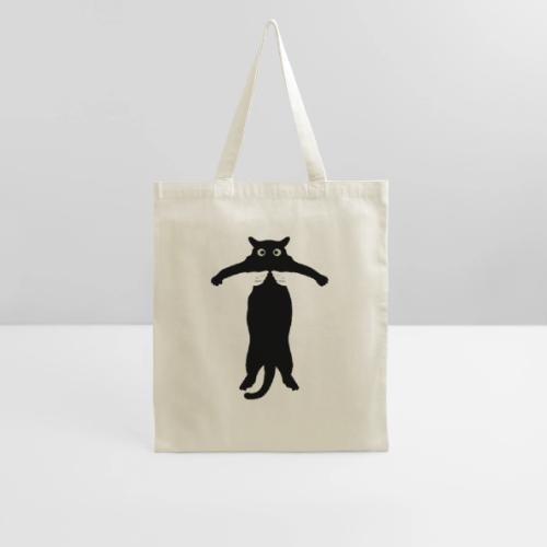 Funny Black Cat Lift - Tote Bag