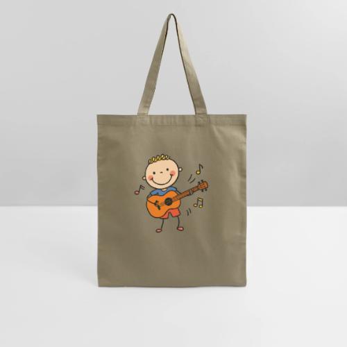 Cartoon Boy Playing Guitar Kids T-Shirt - Tote Bag