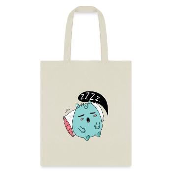 Sleeping Little Monster - Tote Bag - natural - Front