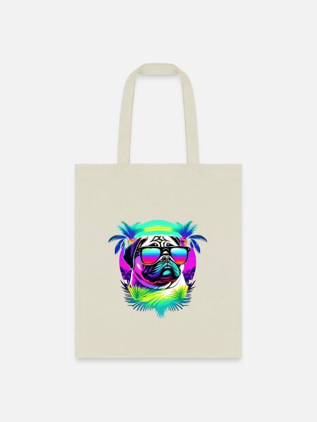 Pug - Tote Bag - natural