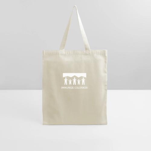 ImmunizeColorado vertical white - Tote Bag