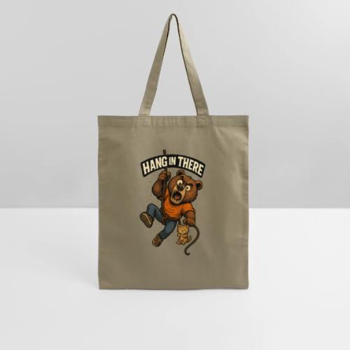 Cute Hang in There Bear Motivation Shirt - Tote Bag