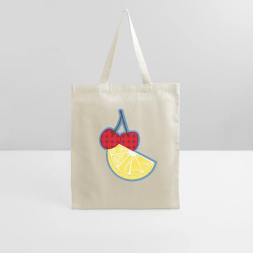 Cherry Lemon Duo Fruit Design - Tote Bag