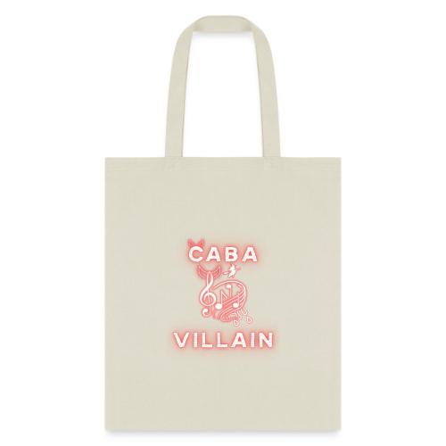 CabaVillain - Black Text - Tote Bag