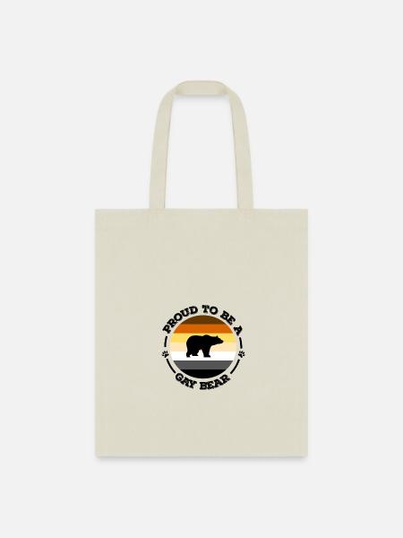 Proud to be a gay bear LGBT Gay Pride Community - Tote Bag - natural