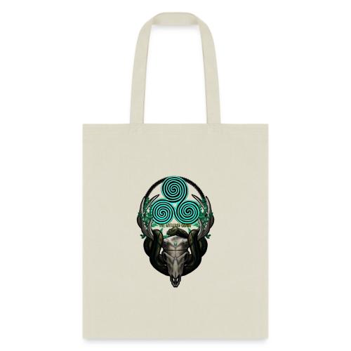 The Antlered Crown (Color Text) - Tote Bag