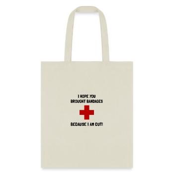 Bandages Cut Funny - Tote Bag - natural - Front