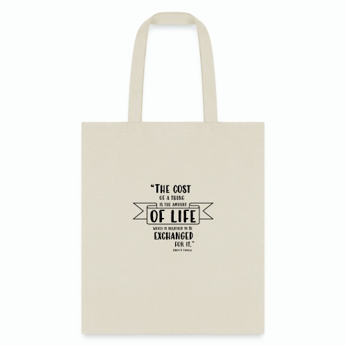 T-SHIRT HENRY THOREAU QUOTE - Tote Bag