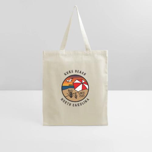 Kure Beach Sunrise-Black Lettering-Front Only - Tote Bag