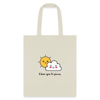 Pieces - Tote Bag - natural - Front