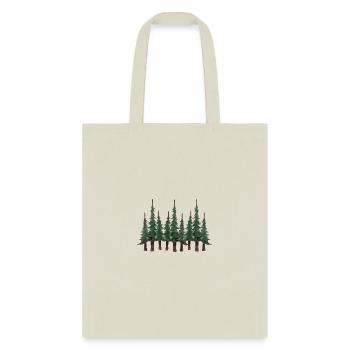 Pine Tree - Tote Bag - natural - Front