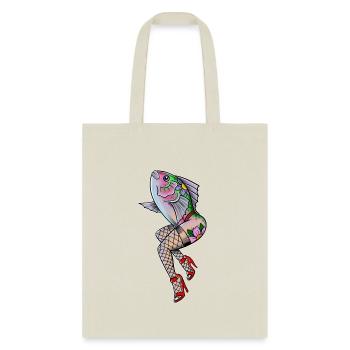 Tattoo Flash Mermaid - Tote Bag - natural - Front