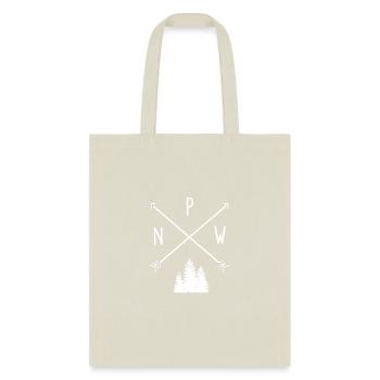 Pine Trees Pacific Northwest Pnw With Arrows Gift - Tote Bag - natural - Front