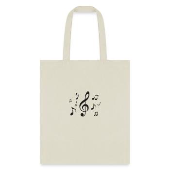 Music Notes - Tote Bag - natural - Front