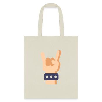 Hard Rock Heavy Metal Sign of the Horns - Tote Bag - natural - Front