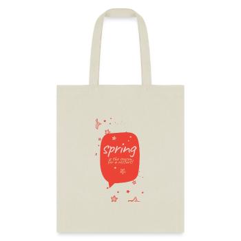 spring for restart - Tote Bag - natural - Front