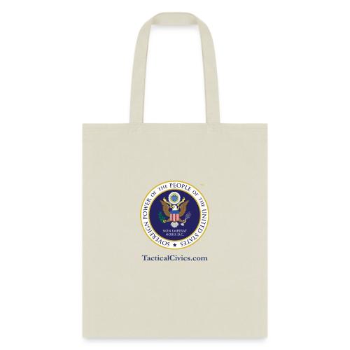 The People's Seal with blue url - Tote Bag