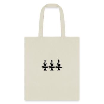 Pine Trees T Shirt - Tote Bag - natural - Front