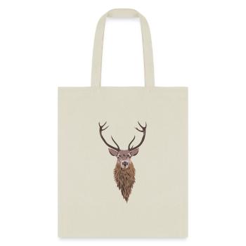 Noble Deer Male - Tote Bag - natural - Front