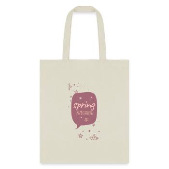Spring the season for restart - Tote Bag - natural - Front