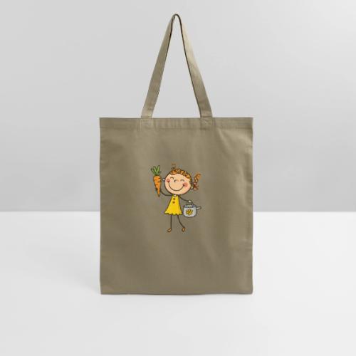Cartoon Gardening Girl Kids Shirt - Tote Bag