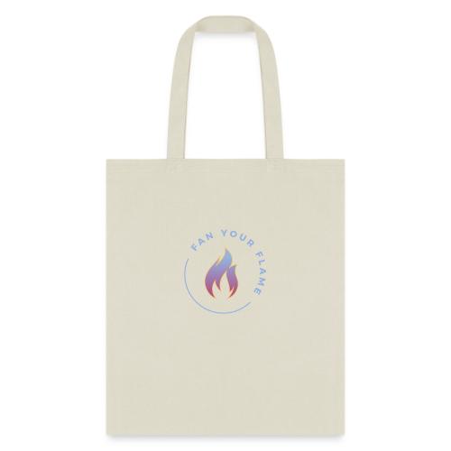 Fan Your Flame Logo Design Stamp - Tote Bag