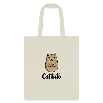 Funny Cat Pottato - Tote Bag - natural - Front