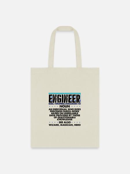 Engineer Gifts Precision Guesswork Wizard - Tote Bag - natural