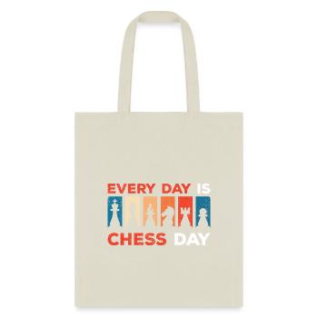 Every Day Is Chess Day - Tote Bag - natural - Front