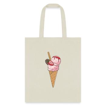Ice Cream Cone, ice cream, cone - Tote Bag - natural - Front