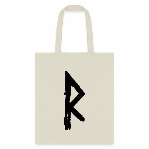 Elder Futhark Rune Raidho - Letter R - Tote Bag