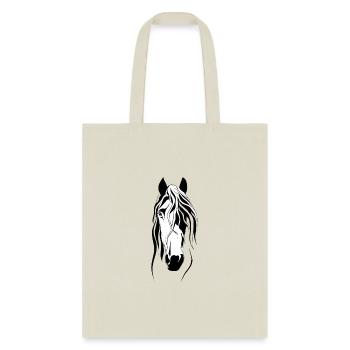 White horse - Tote Bag - natural - Front