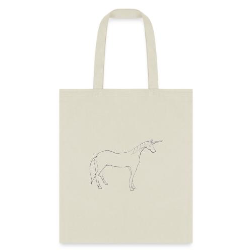 unicorn outline - Tote Bag