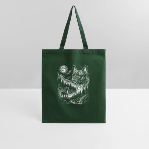 Vintage French Bulldog Moon Howling Tee - Tote Bag
